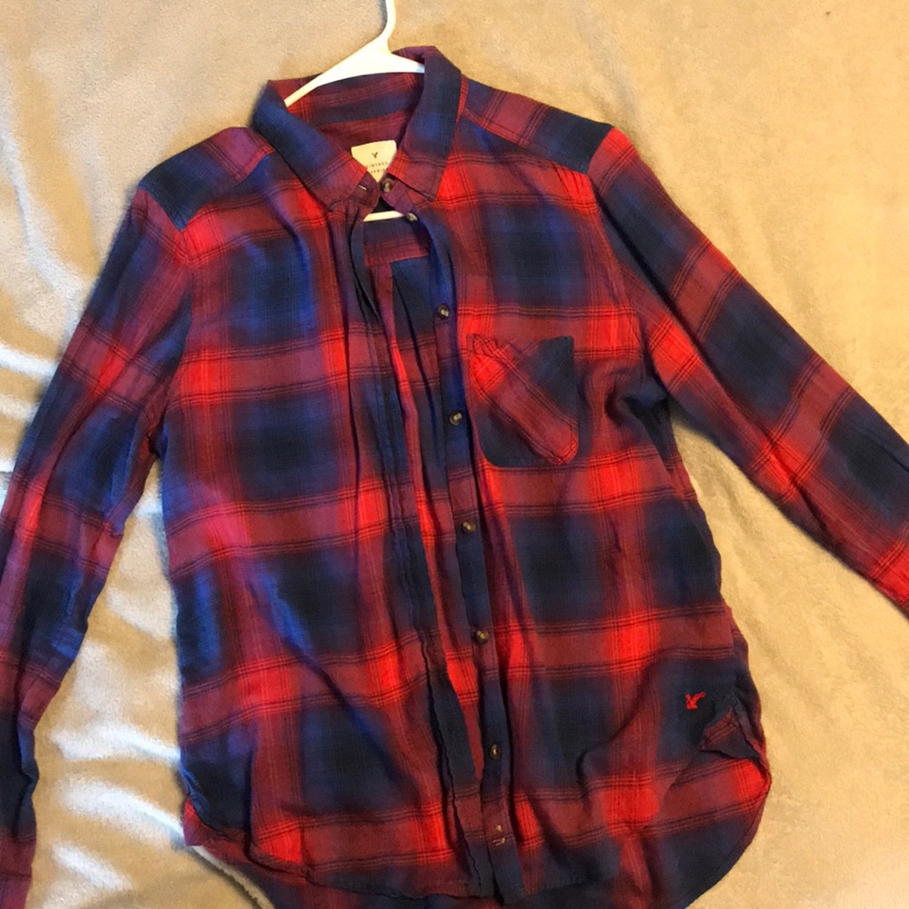 Vintage boyfriend American eagle flannel